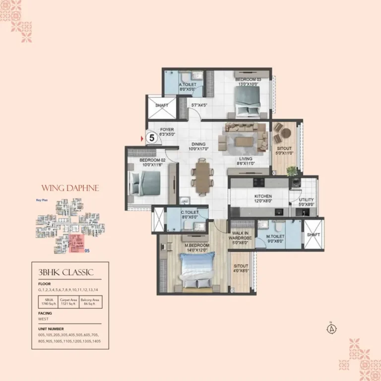 3bhk classic 1740 sumadhura solea