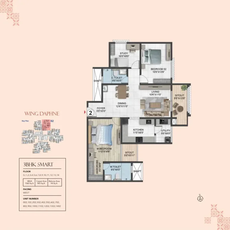 3bhk smart 1560 sumadhura solea