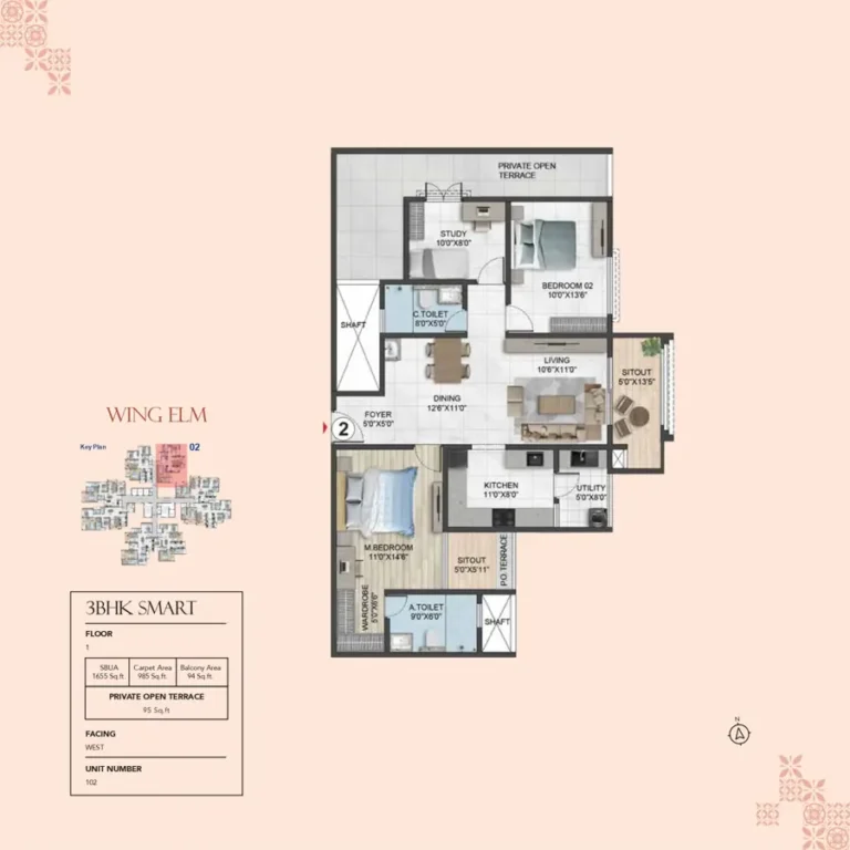 3bhk smart 1655 sumadhura solea