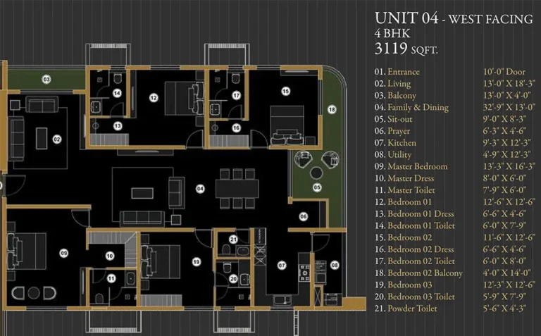4bhk 3119 aurum by sree varaaha