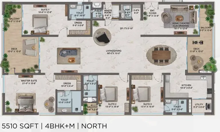 4bhk m 5510 one by msn kokapet hyd