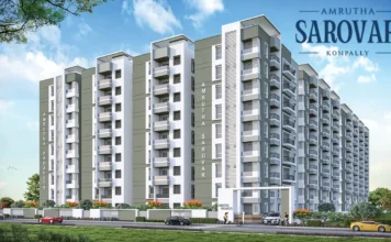 main elevation amrutha sarovar kompally hyderabad