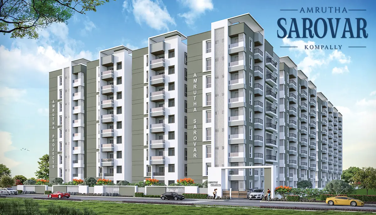 Main Elevation - Amrutha Sarovar Kompally Hyderabad main elevation amrutha sarovar kompally hyderabad