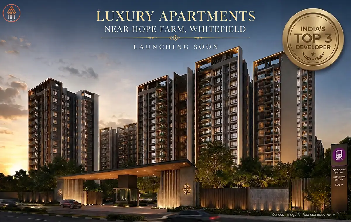 Upcoming Luxury Apartments In Hope Farm Whitefield upcoming luxury apartments in whitefield