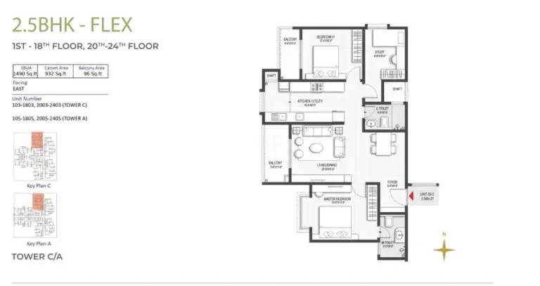 2 5bhk flex 1st 18th and 20th 24th floor tower c and a sumadhura belfort soukya road whitefield