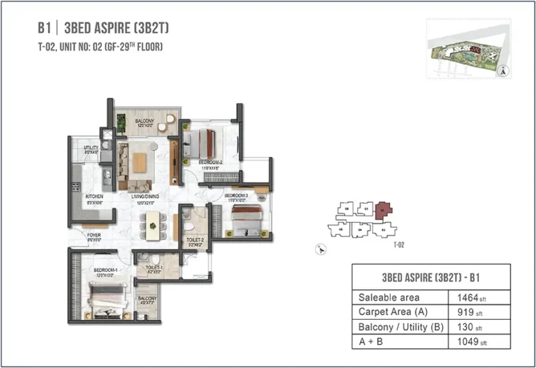 3bhk aspire 1464 prestige garden breeze at prestige city