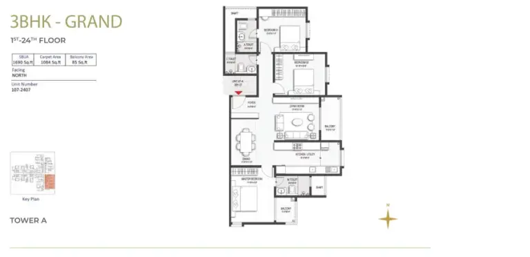 3bhk grand 1st 24th floor tower a 2 sumadhura belfort soukya road whitefield