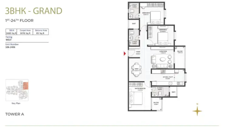 3bhk grand 1st 24th floor tower a sumadhura belfort soukya road whitefield
