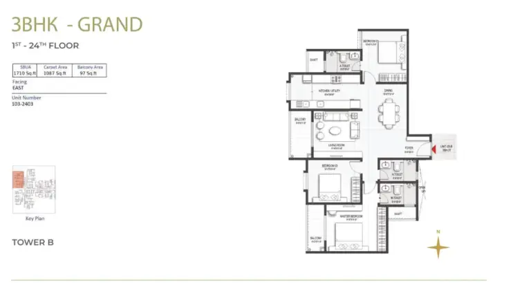 3bhk grand 1st 24th floor tower b sumadhura belfort soukya road whitefield