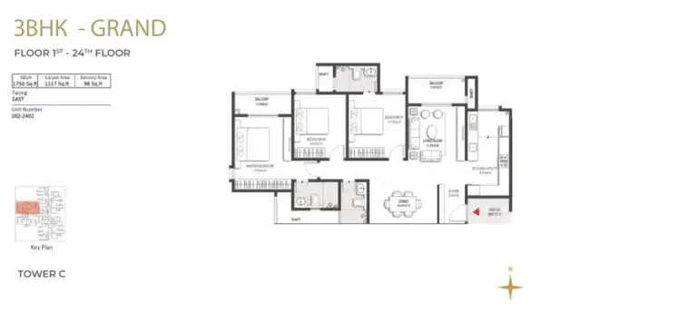 3bhk grand 1st 24th floor tower c 2 sumadhura belfort soukya road whitefield