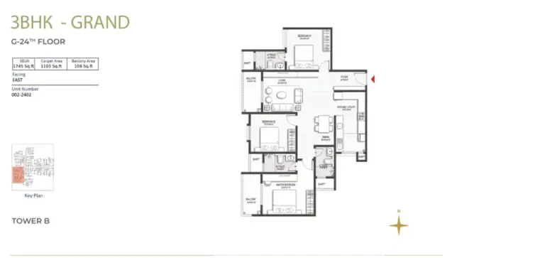 3bhk grand ground 24th floor tower b sumadhura belfort soukya road whitefield