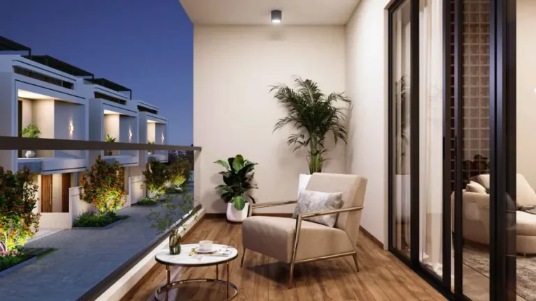 balcony. ira by the banks villas