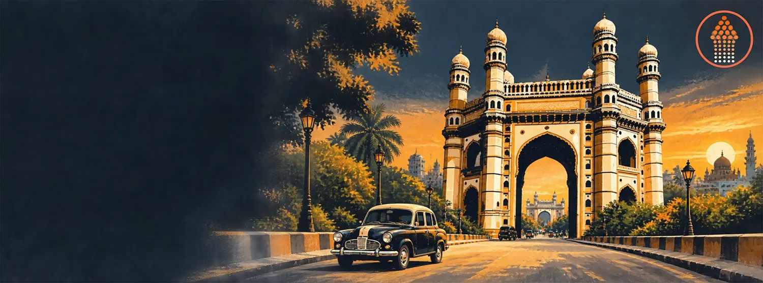 Illustrated Charminar, Hyderabad