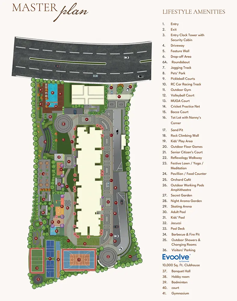 Master Plan - Concorde Sienna Hennur master plan concorde sienna hennur
