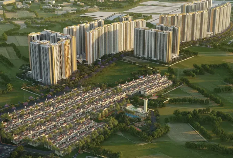 overall project aerial prestige garden breeze at prestige city