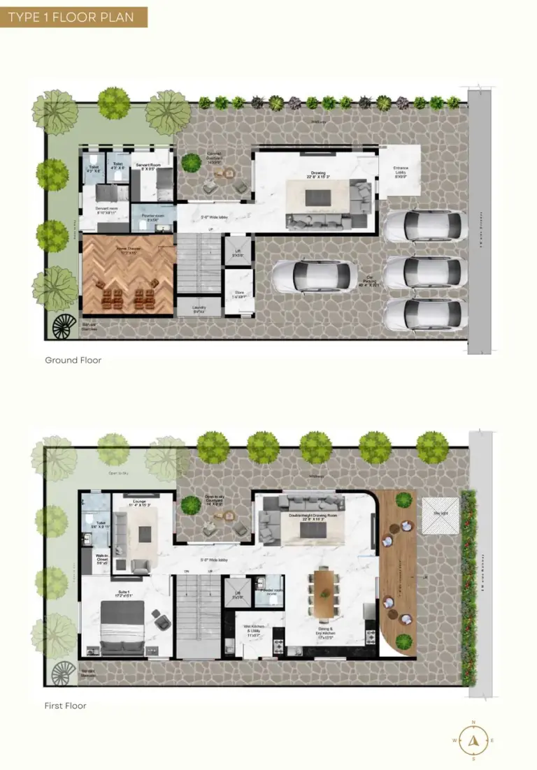 type 1 floor plan bridge epsilon villas