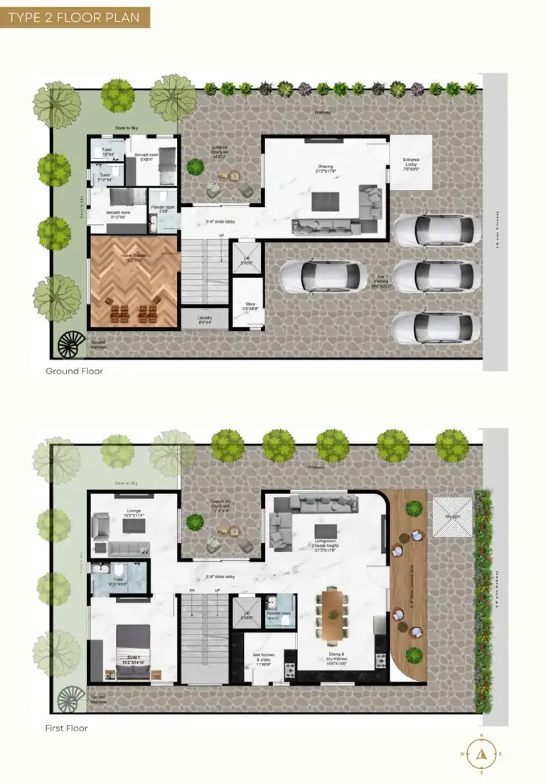 type 2 floor plan bridge epsilon villas