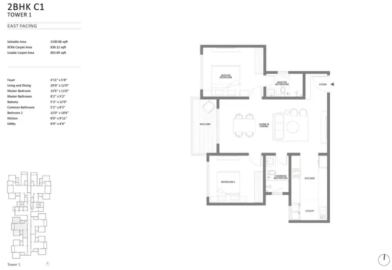 2bhk 1330 embassy south reserve yelahanka