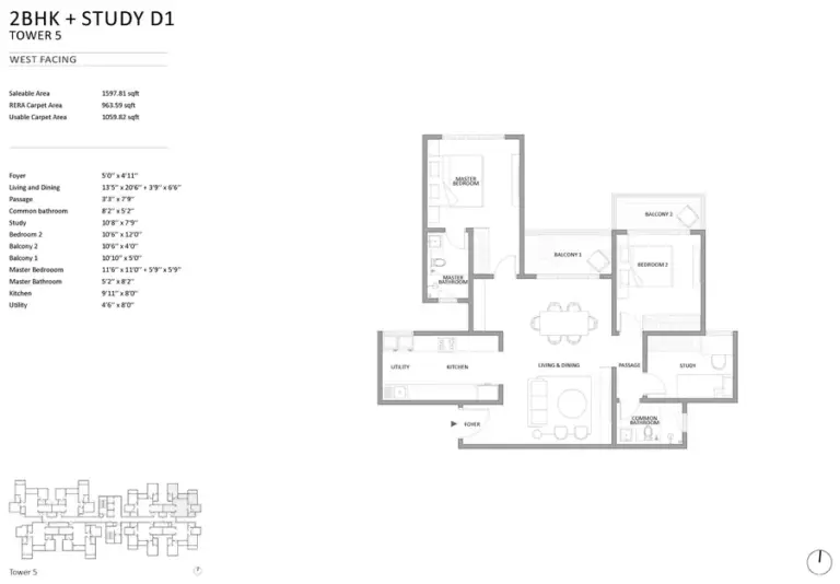 2bhk study 1597 embassy south reserve yelahanka