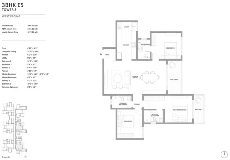 3bhk 1903 embassy south reserve yelahanka