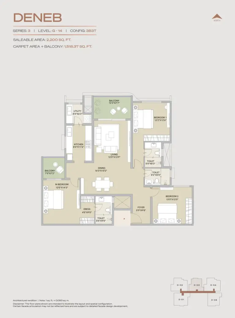 3bhk 2200 century astoria jakkur