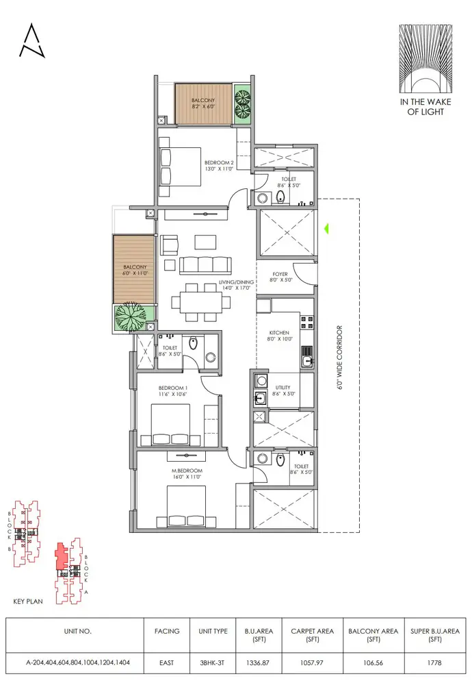 3bhk 3t 1778 42 estates codename light of south