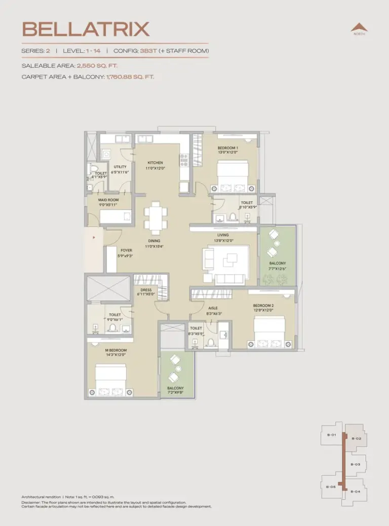 3bhk staff room 2550 century astoria jakkur