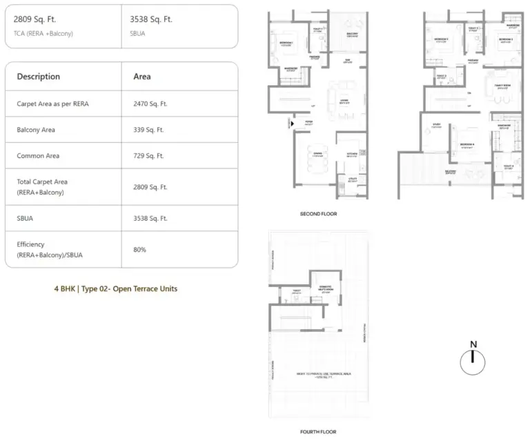 4bhk terrace 3538 assetz mizu and ki hennur