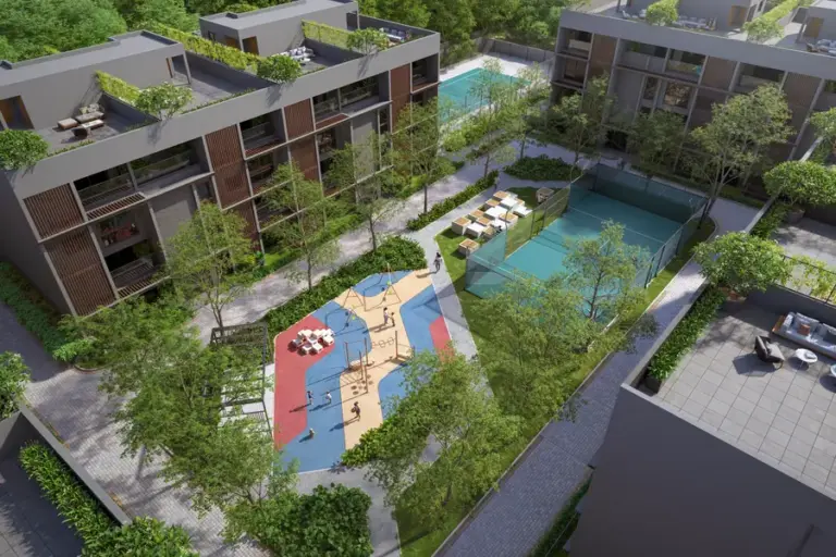 Assetz Mizu and Ki Villas Aerial View
