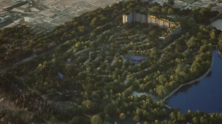 aerial view embassy south reserve yelahanka