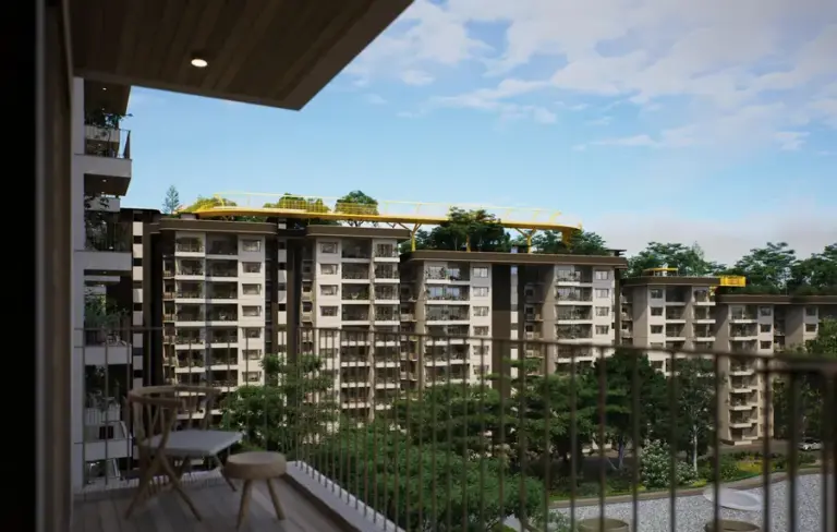 balcony view embassy south reserve yelahanka