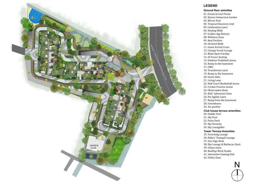Master Plan - Urbanrise The Living Wave Sarjapur Road master plan urbanrise the living wave sarjapur road