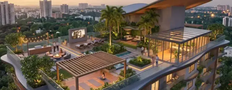 rooftop amenities urbanrise the living wave sarjapur road